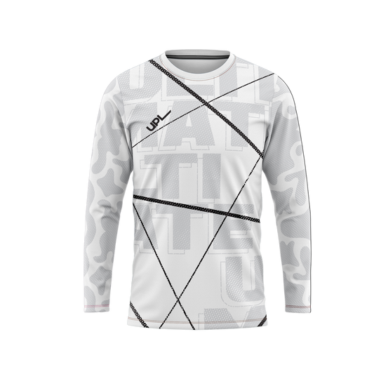 Touchline White - Long Sleeve
